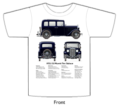 Morris 10 Saloon1932-35 T-shirt Front